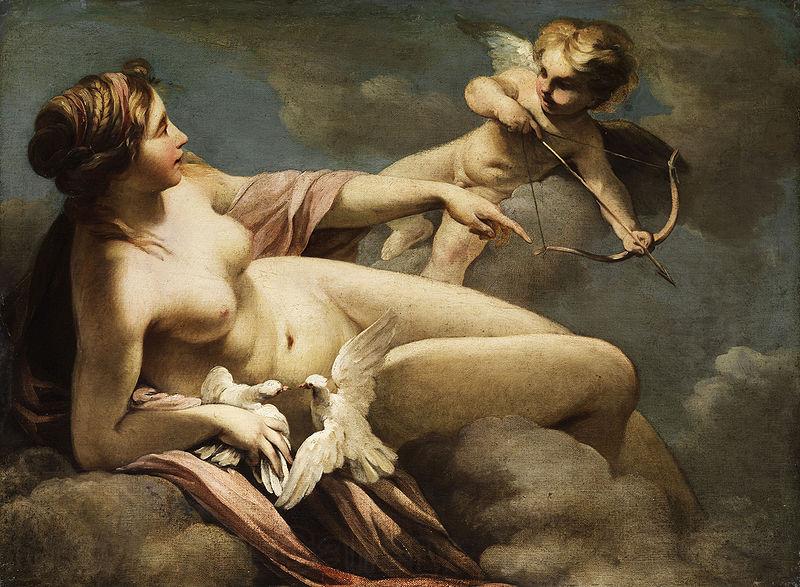 Sebastiano Ricci Venus and Cupid Norge oil painting art